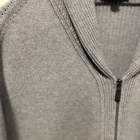 Canali Zip-Up Sweater, Rolled Neck, Wool, Size 50 Euro, 40 US - Picture 3 of 7